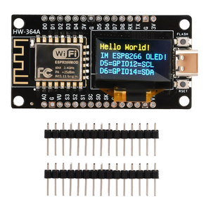 NodeMCU ESP8266 geliştirme kurulu ile 0.96 inç OLED ekran CH340 sürücü modülü için Arduino IDE/Micropython programlama