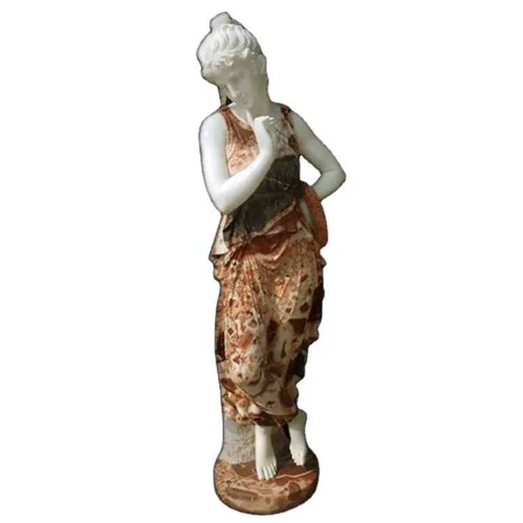 Outdoor sexy mármore menina estátua contemporânea mármore estátua st. michael a estátua arcanjo