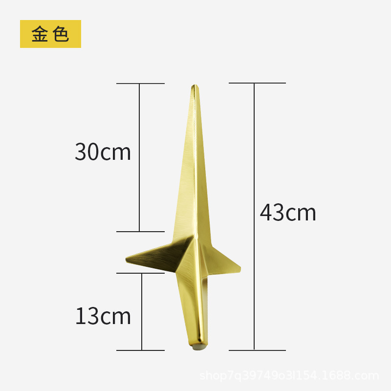 Lengthen-height 13cm-gold