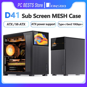 Jonsbo Pinecone D41 kasa MESH İkincil ekran ATX MATX Translucency destek ATX güç 360 soğuk egzoz alt ekran şasi - Product Image 2