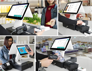 Custom Design Pos <strong>Systems</strong> Dual Monitor Screen Full Set Touch Screen Pos Scale <strong>System</strong> With Receipt Printer - Product Image 6