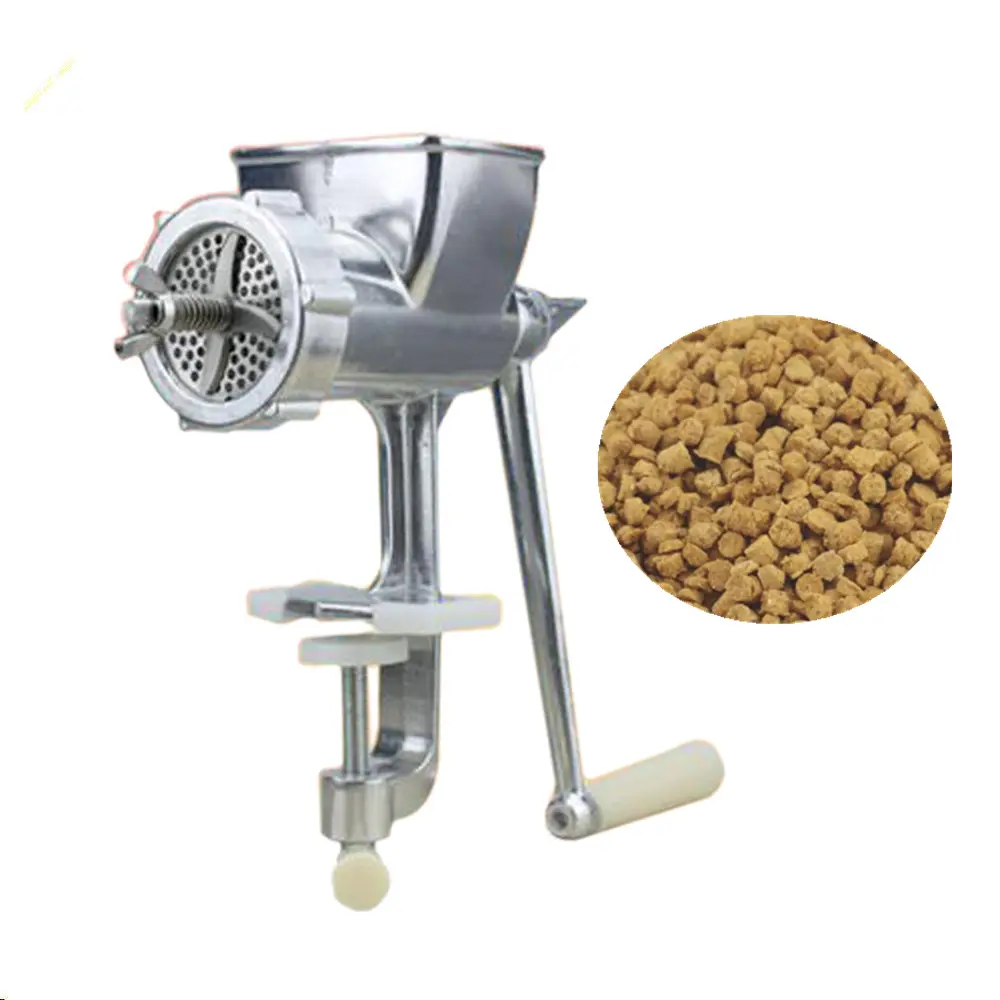 Manuale pet tartarughe uccelli del mouse per la lavorazione dei mangimi pellet di pesce cibo estrusore macchina per la casa (whatsApp/wechat:+ 86 15639144594)