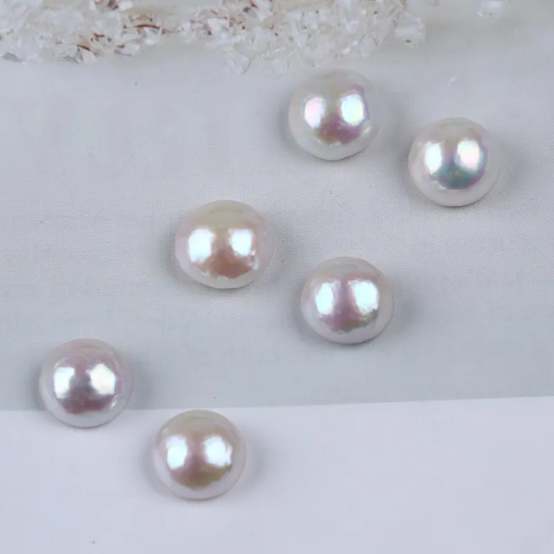 Großhandel natürliche weiße 11-13mm Mabe Perle lose Perlen für die Schmuck herstellung