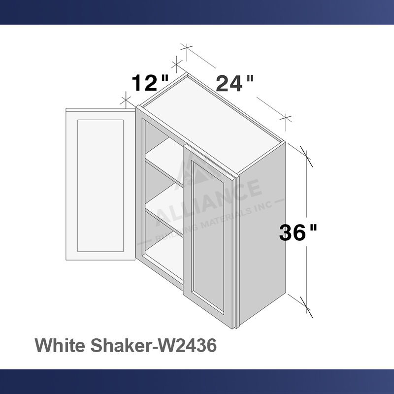 White Shaker-W2436
