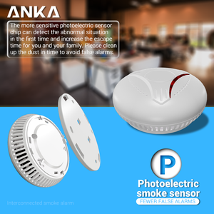 Cảm biến 85dB thương hiệu rook lek systeem draadloze en14604 <span class=keywords><strong>Wifi</strong></span> tuya slimme rookmelder brandalarm - Product Image 5