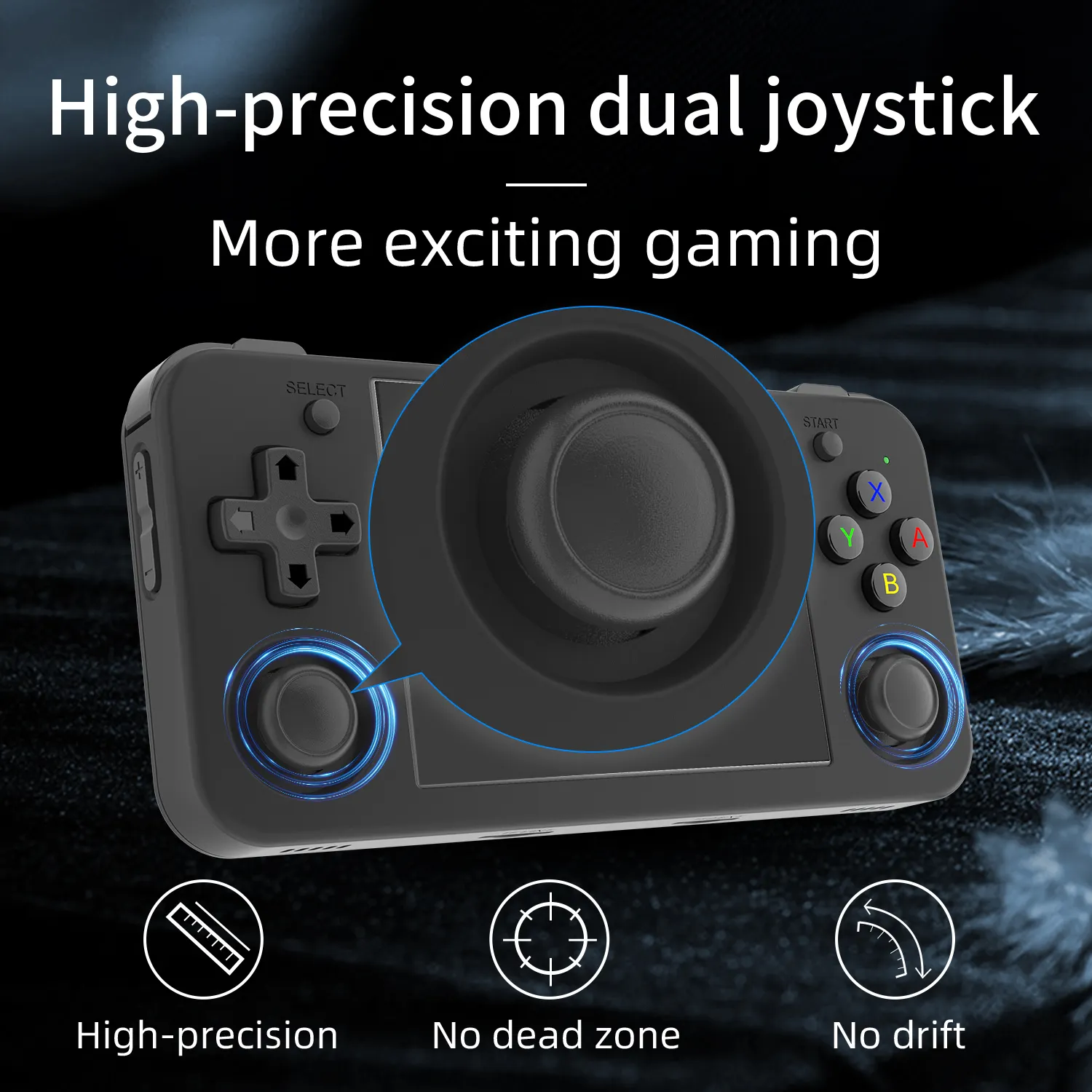Ambernic-Новый RG35XXH 3,5 дюймов поддерживает различные игры, WIFI онлайн-бой, длительный срок службы батареи, черный