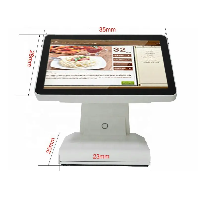 Aonpo 15 بوصة تعمل باللمس التجزئة كاشير الفواتير نظام نقاط البيع شاشة تعمل باللمس نقطة بيع آلة نقاط البيع للمطعم