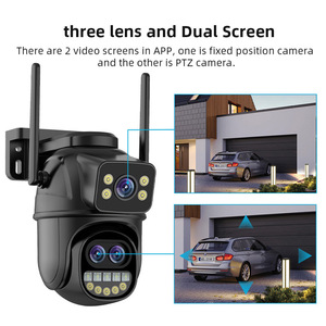 Cámara de vigilancia ICSEE 8MP Triple lente Wifi Ptz inalámbrica al aire libre Smart Home tarjeta de memoria CMOS Sensor cámara de seguridad de red - Product Image 2