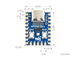 Ahududu Pi RP2040-Zero mikrodenetleyici geliştirme kurulu PICO anakart çift çekirdekli işlemci Mini Android işletim sistemi