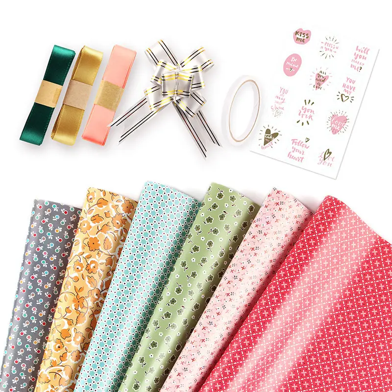 Aegean-papel tapiz con diseño Floral para envolver regalos, papel tapiz con diseño de flores para envolver, venta al por mayor