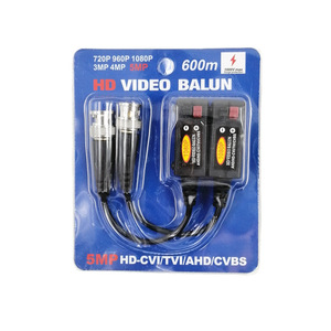 BNC电缆连接器hd 720P/1080P AHD HDCVI HDTVI BNC连接器至UTP Cat5/5e/6视频巴伦同轴模拟电缆发射器 - Product Image 2