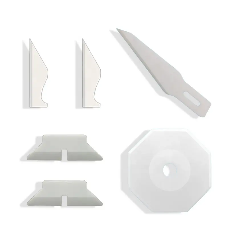 High Toughness High Hardness Zirconia Ceramic Razor Cutting Blade/Chunk For Film/Industrial Slitting Blade For Paper
