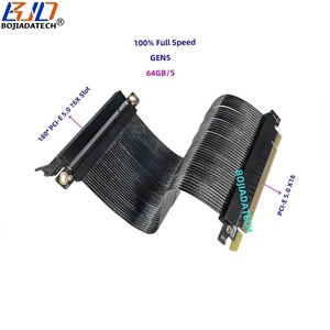 180 độ PCI-E 5.0 16X đến X16 GPU Riser cáp mở rộng Gen5 10cm 15cm 20cm 25cm 60cm cho rtx5080 rtx5090d rx9070xt A100 H100 - Product Image 2