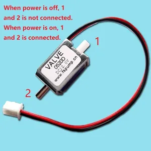 Mini válvula solenoide pequeña de 3V, 4,5 V, 6V, 12V, 24V, normalmente cerrada, NC, válvula de aire bidireccional, válvula de Escape de Gas, fabricante personalizado de China - Product Image 6