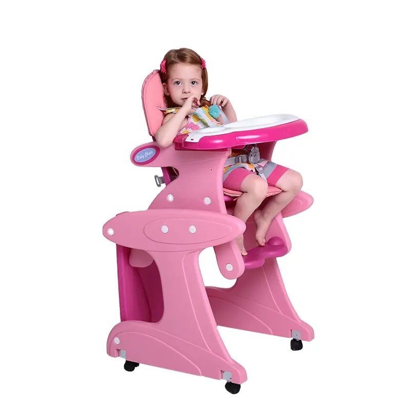 MH02 de plástico de silla para bebé 3 en 1 multifuncional silla niño cena silla con basculante mesa de comedor