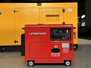LETON güç 50/60hz bir üç fazlı süper sessiz 3kva 5kva 10kva ev kullanımı bekleme açık ve sessiz dizel jeneratör seti - Product Image 5