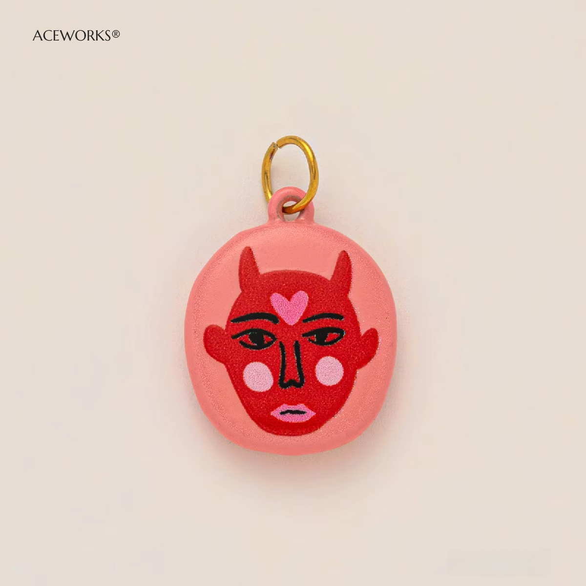 Pink Face Charm