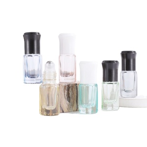 3ml 6ml 12ml סיטונאי לוגו הדפסת מתומן ערבית מפואר עטר שמן תולע זכוכית בקבוק עבור העוד שמן עם זכוכית מקל רול על