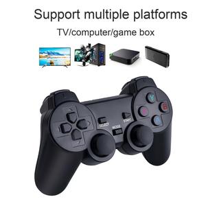 2,4g Cool Black Wireless PC Game Pad Gaming Controller para PC,Game Box Computer y TV Two in One Box Admite dos personas