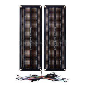 GeeekPi Prototyp PCB Löt bares Steck brett für Arduino-und DIY-Elektronik projekte, vergoldet (2er Pack Fullsize Break board)