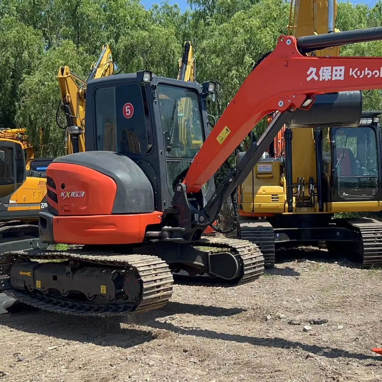 6TON ขุด Kubota ขุด KX163-5 KX165-5มือสอง