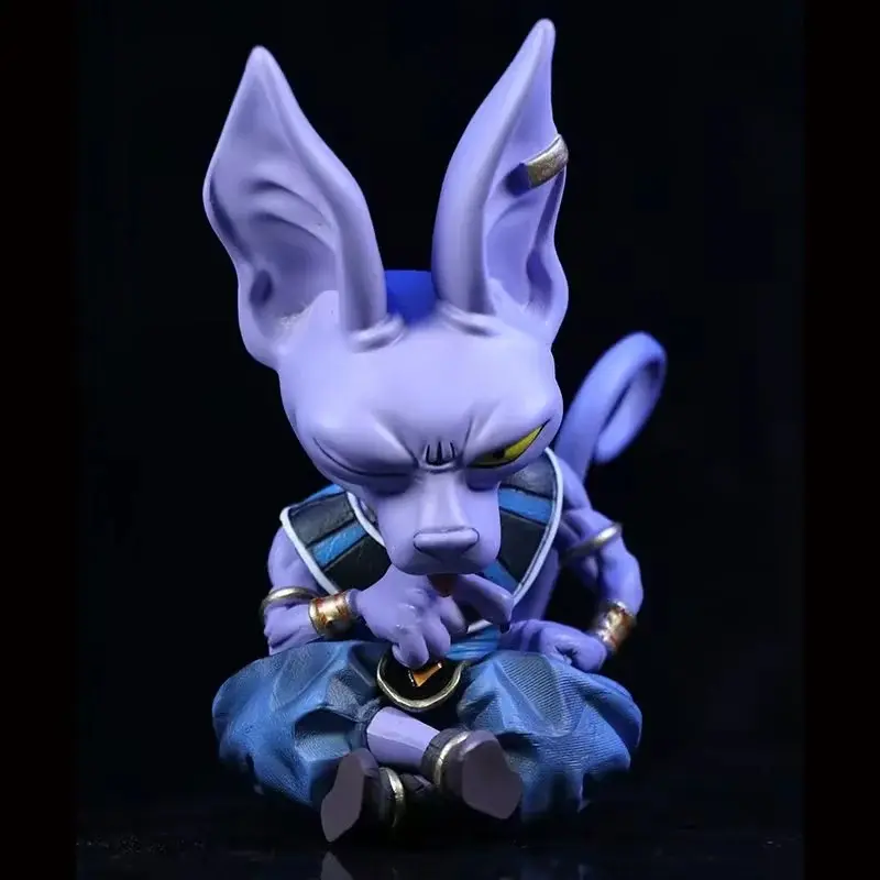 2024 nuove figure Anime di 12.5CM Dragon ball DBZ in PVC piccole divinità sedute di distruzione figure d'azione Beerus