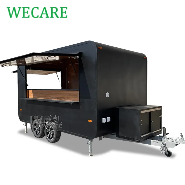 WECAREコンセッションフードトラックHelados購入モバイルアイスクリームホットドッグチキンロティサリーグリルバーベキュー食品トレーラー完全装備
