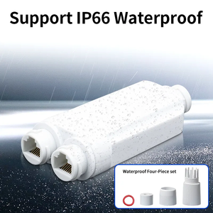 Mini boyut 10/100Mbps 2 Port IP66 su geçirmez PoE tekrarlayıcı 1 ila 2 PoE genişletici IEEE802.3af/PoE kamera için 48V 30W açık - Product Image 6
