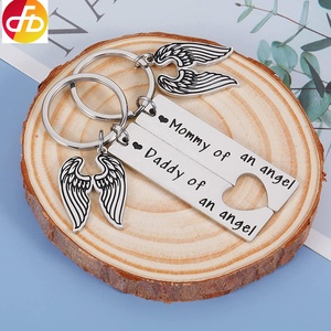 Bebek anıt anahtarlık kaybı düşük anne baba bir melek hatıra anahtarlıklar sempati hediyeler bebek çocuk için - Product Image 6