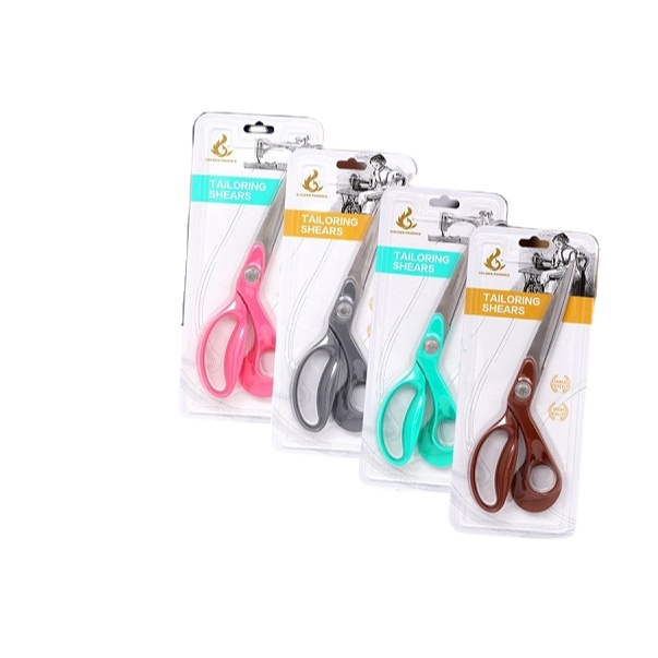 Factory Outlet clothes scissors household hand beautiful design good price hot selling tailor scissors card packing