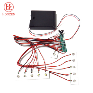 4AA <strong>6v</strong> Battery Power 11pcs of 5mm Wired Mini Bright White <strong>Led</strong> Light Module with Motion Sensor Activation - Product Image 4