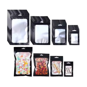 プラスチックポーチとヒートシールチューインガム用カスタムロゴ入り保湿金属化PETフードバッグ