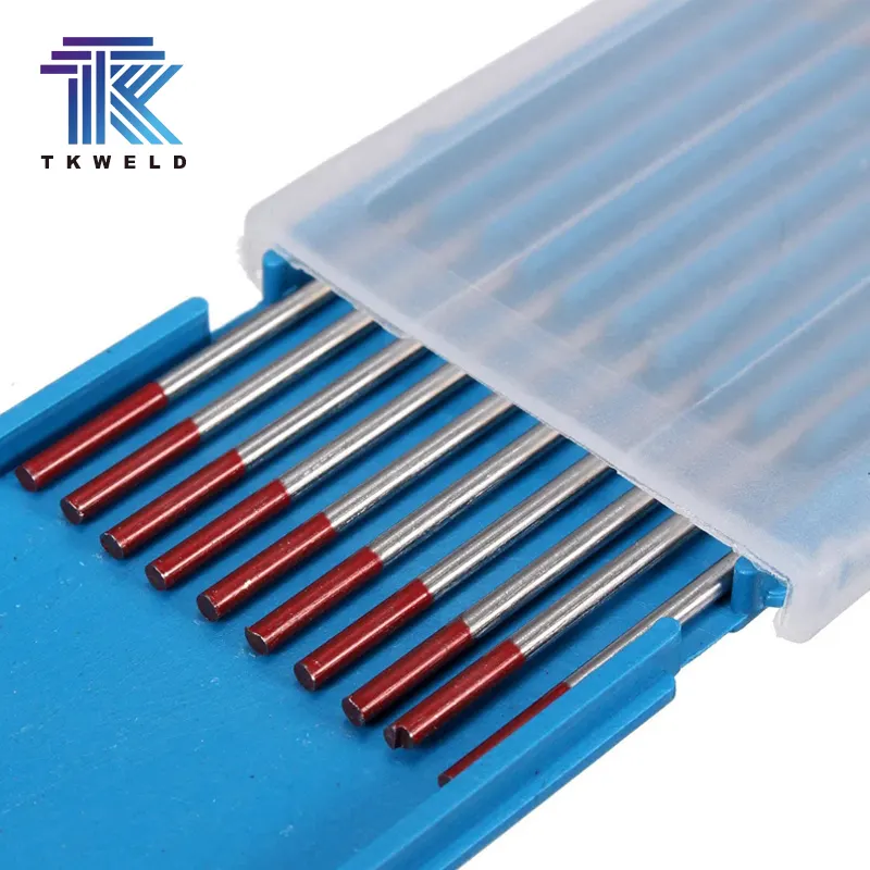 TKweld BWT40 Tig 10-Pack 2% Thoriated Red WT20 2.4mm Tungsten Electrode