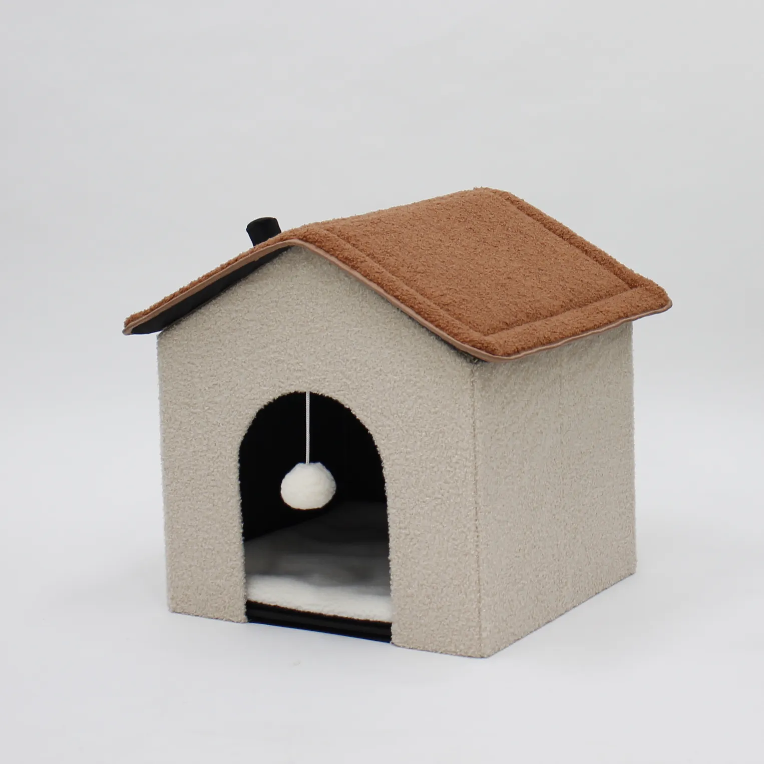 جديد تصميم الساخن بيع المنزلية الصغيرة داخلي طوي الحيوانات الأليفة برج للقط هرش سرير البيت
