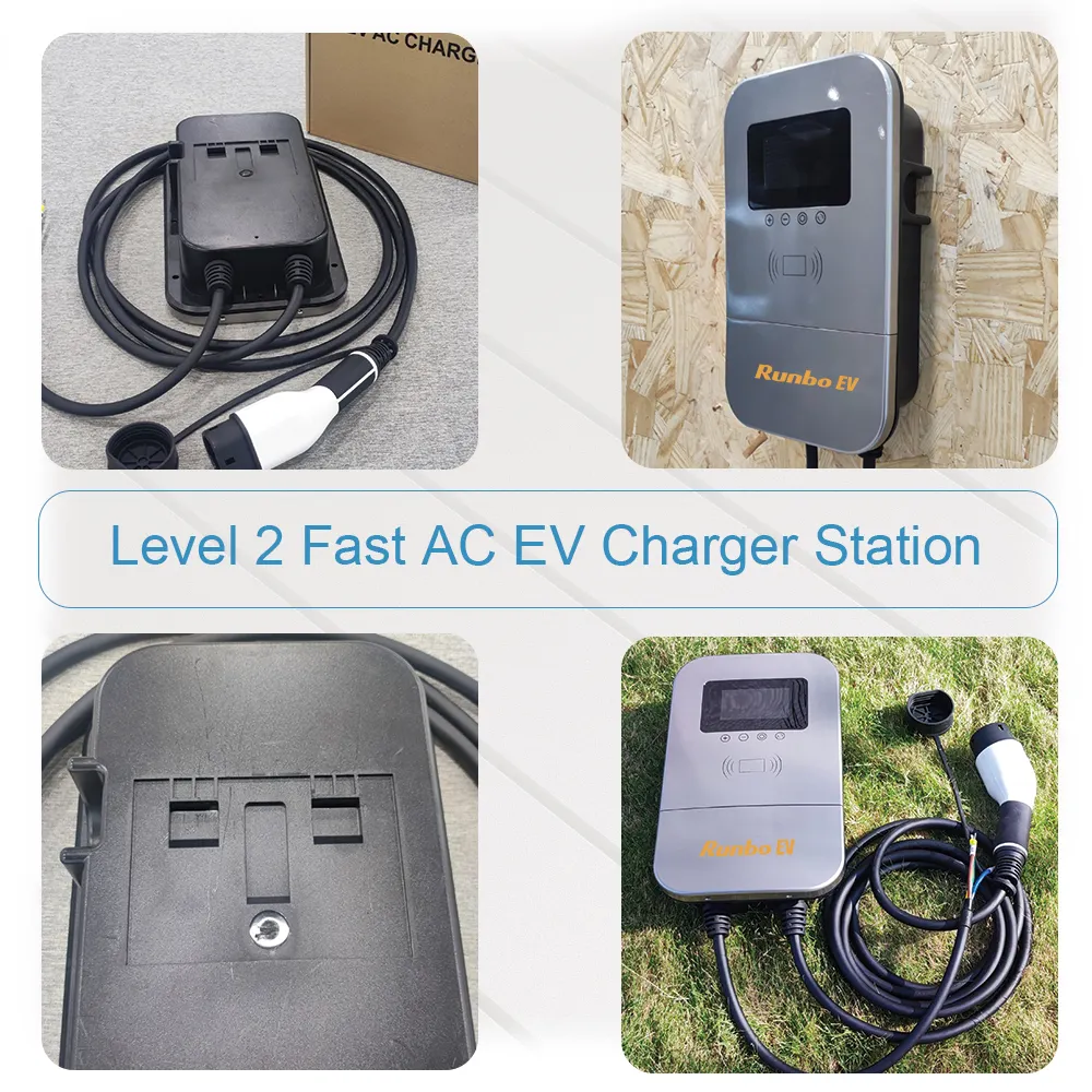 32A3フェーズ7kw11kw22kw高速ウォールボックスEV充電器ウォールボックス7kw電気自動車屋外EVウォール充電ボックスステーションip65