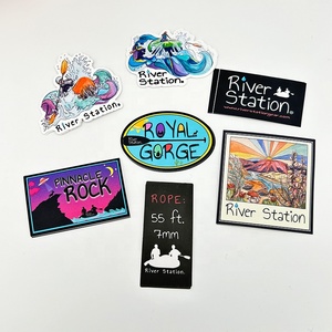 Factory Price Custom Design UV Protective <strong>Oval</strong> Shape PVC Vinyl Stickers Logo Printing Self Adhesive Waterproof Die Cut Stickers - Product Image 5