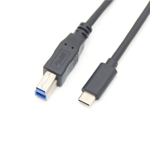 A-B USB 3.0 USB C M ไปยัง BM สายเคเบิลสำหรับเครื่องพิมพ์ข้อมูลความเร็วสูง Usb3.0ตัวผู้ไปยังตัวผู้1ม. Type C - Product Image 1