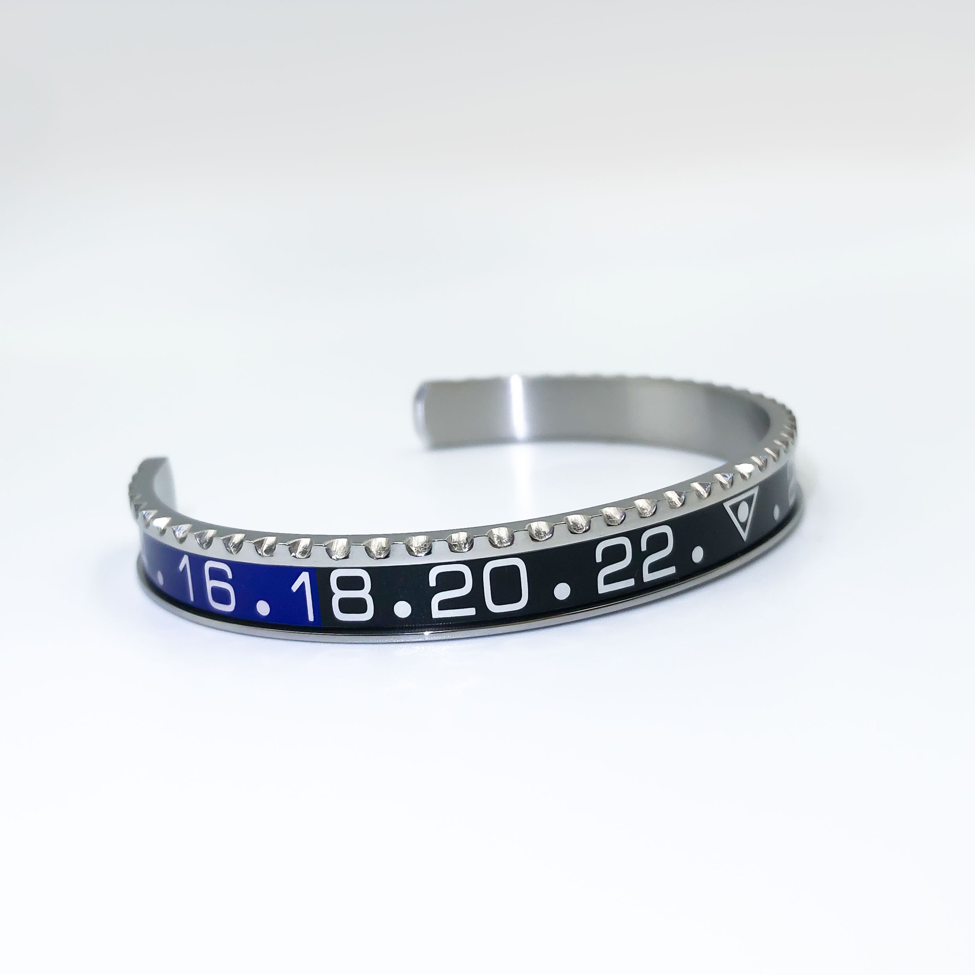 Plata-Negro palabra azul