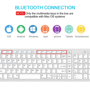 Mini teclado inalámbrico BT teclado para iPad teléfono tableta ruso español teclado recargable para Android IOS Windows