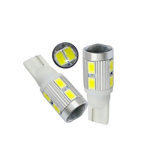 หลอดไฟรถยนต์501แบบไม่มีขั้ว10-30V 10SMD T10สำหรับไฟสัญญาณด้านข้าง - Product Image 1