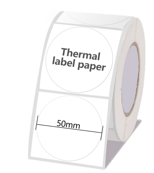 50*50mm círculo etiqueta