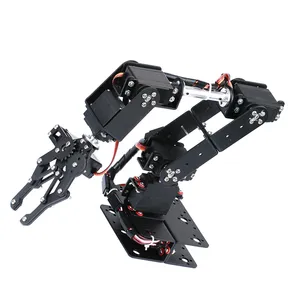 6 DOF Robot manipolatore in lega di metallo morsetto braccio meccanico artiglio Kit MG996R per Arduino robotizzato educazione