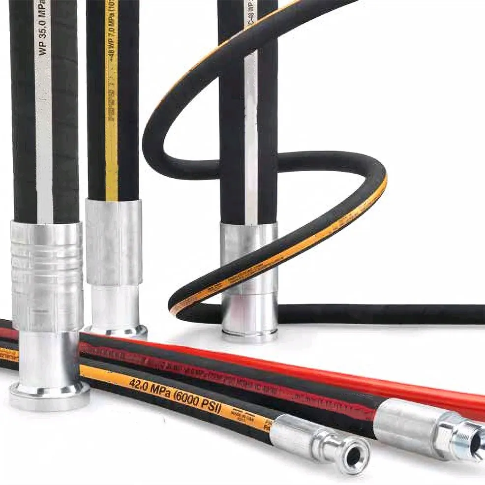The factory sells SAE R15 higher pressure hydraulic hoses for excavator construction machinery