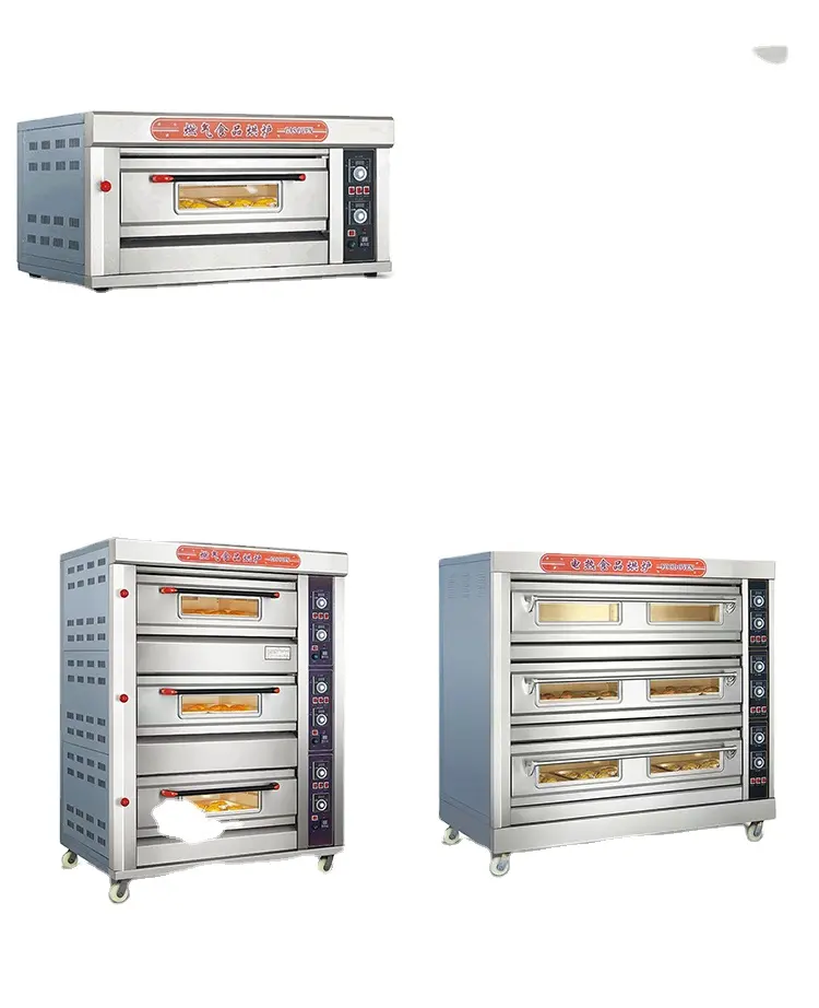 1 ponte 2 vassoi forno cucina elettrico Pizza forno per macchine da forno commerciale a gas forno professionale fabbrica fornitura diretta