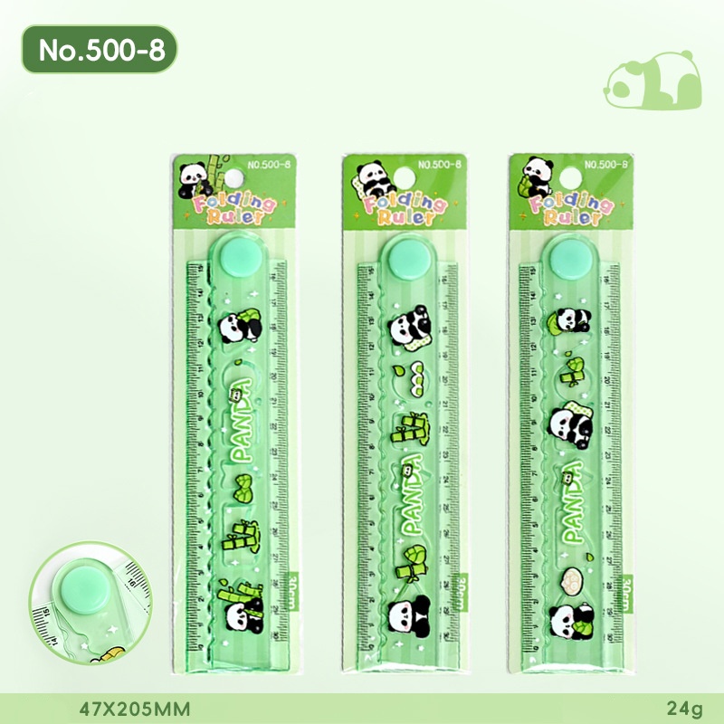 500-8 panda carino-pieghevole-manico singolo-15 cm
