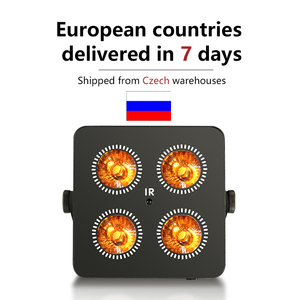 4x18W RGBWA UV 6IN1 Battery Operated <strong>LED</strong> Par Light <strong>2</strong>.4G Wireless DMX Control Mini Party Light for Theme Parks - Product Image 2
