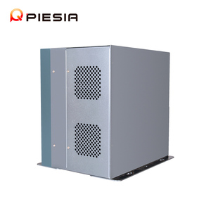 Piesia Fanless Industrial Pc 13th/14th Gen LGA1700H670組み込みベアボーンシステムX86LinuxデュアルPCIE拡張AIボックスコンピューター