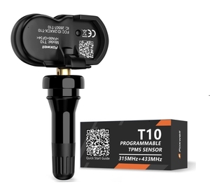 Foxwell T10 Sensor TPMS programable universal Vástago de válvula de metal de goma intercambiable 433 315MHz Sensores de presión de neumáticos 2 en 1 - Product Image 6