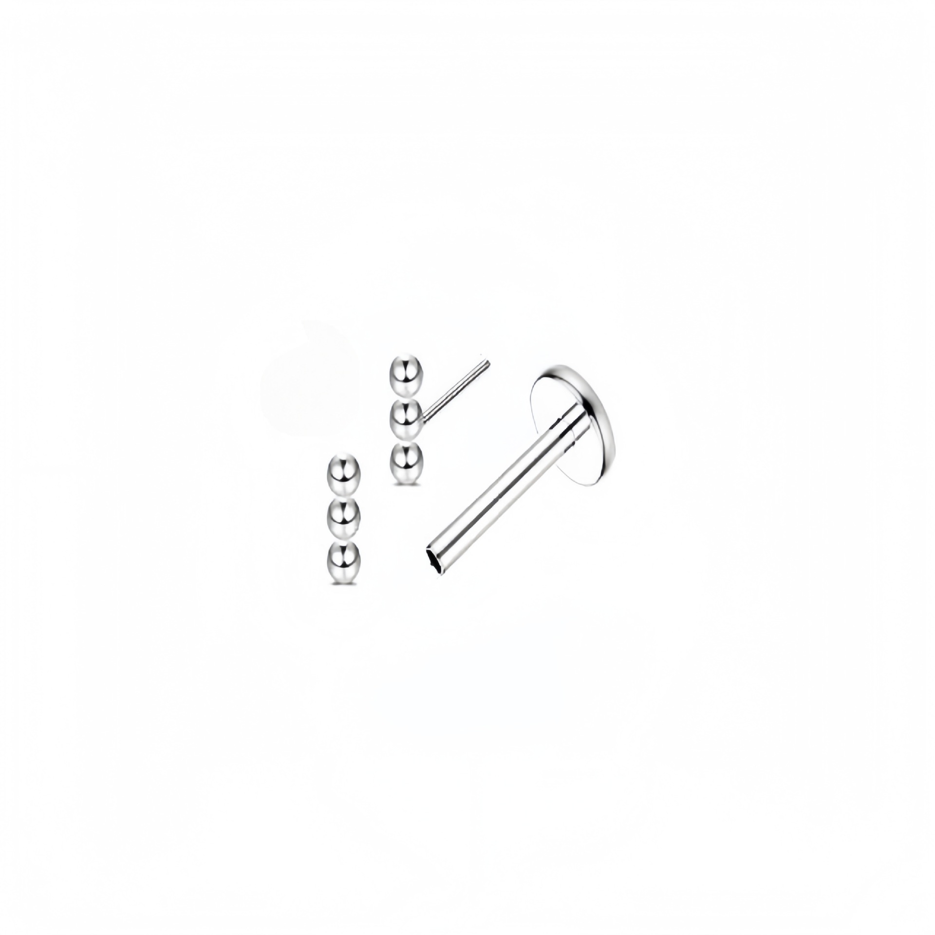Tête à trois billes en ligne droite couleur acier 4,5 mm (tige d'insertion)