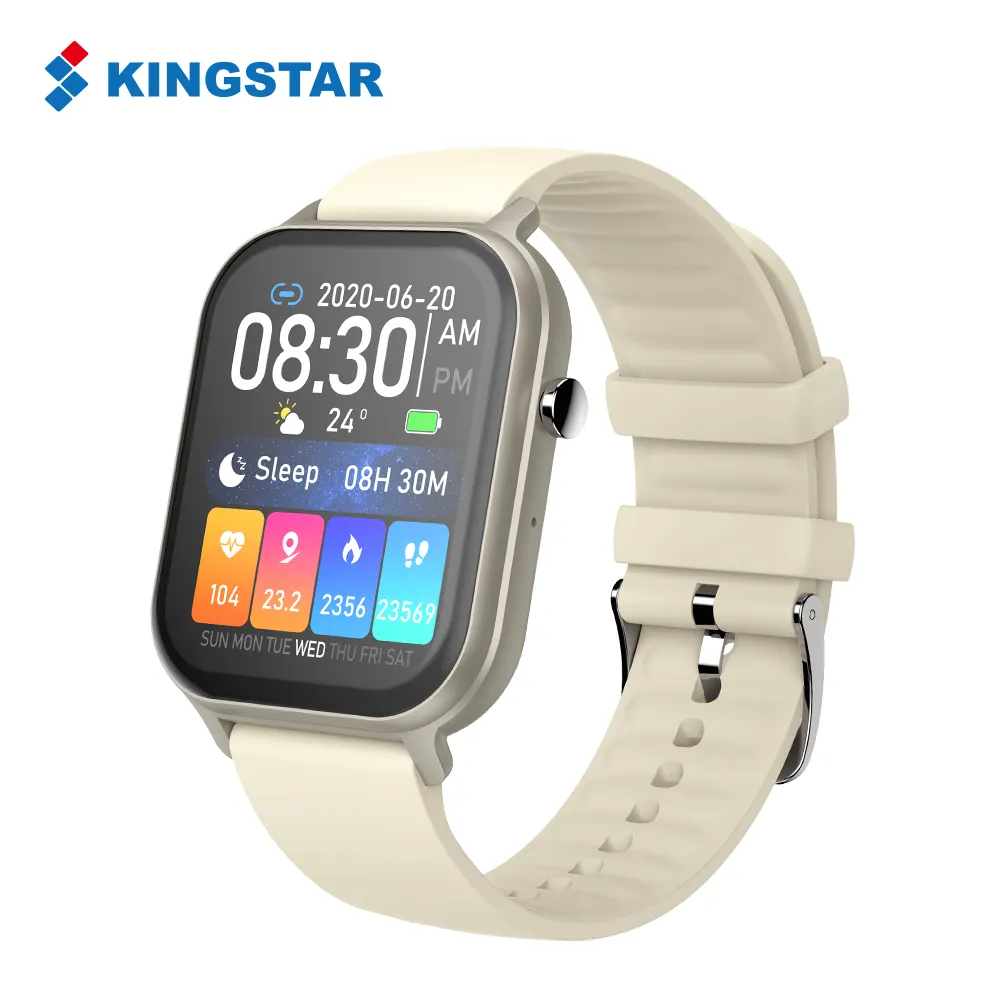 KINGSTAR 1.95 polegada tela grande moda smartwatch impermeável homens mulheres reloj fitness relógio de pulso inteligente